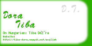 dora tiba business card
